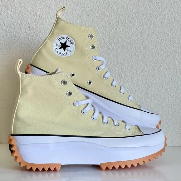 Converse Run Star Hike Platform Hi Top 'Lemon Drop' Yellow Size